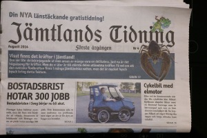 Jämtlands tidning framsida